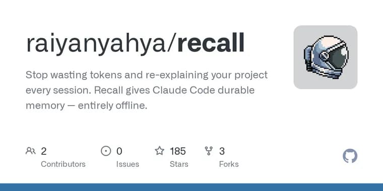 Recall: локальная память для Claude Code