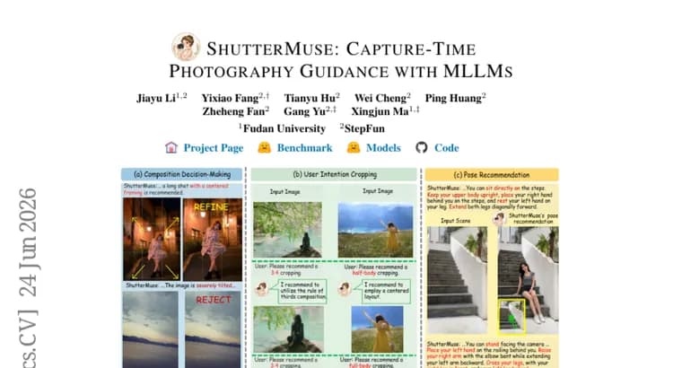 ShutterMuse: рекомендации по композиции фото в момент съёмки с помощью MLLMs