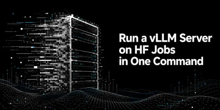 Запустить сервер vLLM на HF Jobs одной командой
