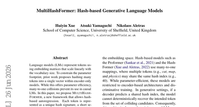 MultiHashFormer: метод хеширования для более эффективных языковых моделей