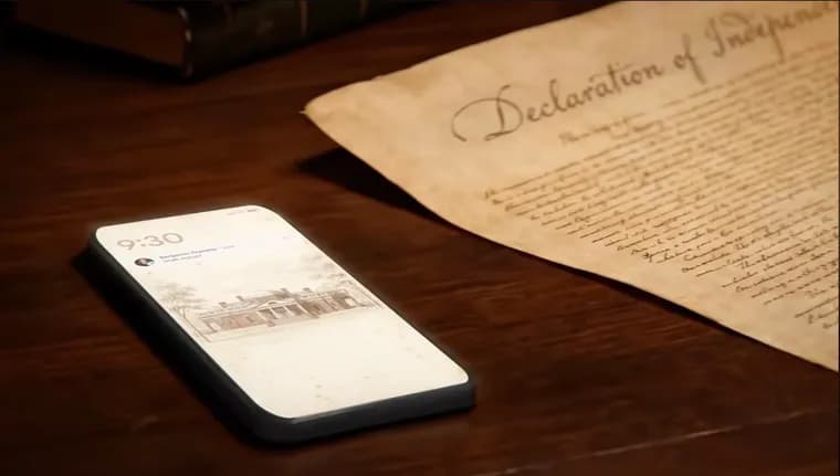 Google представил рекламу про Декларацию независимости, написанную с помощью AI