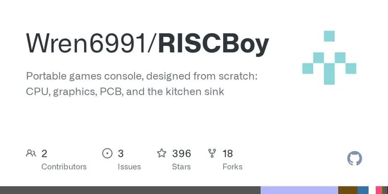 RISCBoy, портативная игровая консоль с открытым исходным кодом, спроектированная с нуля