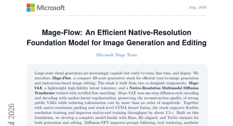 Mage-Flow: модель на 4 млрд параметров генерирует изображение за 0,59 секунды