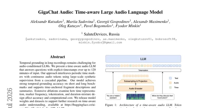 Представлена GigaChat Audio, ИИ-модель с таймкодами для 120-минутных записей