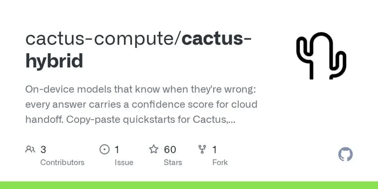 Cactus научила Gemma 4 понимать, когда она ошибается