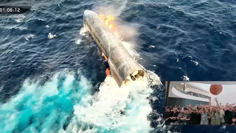 SpaceX успешно приводнила Starship и готовит захват корабля башней