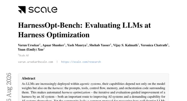HarnessOpt-Bench: новый бенчмарк оценивает, как модели дорабатывают обвязку ИИ-агентов