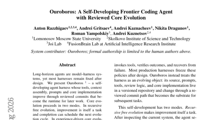 Ouroboros: саморазвивающийся ИИ-агент поставил рекорды на Terminal-Bench, OSWorld и CL-Bench