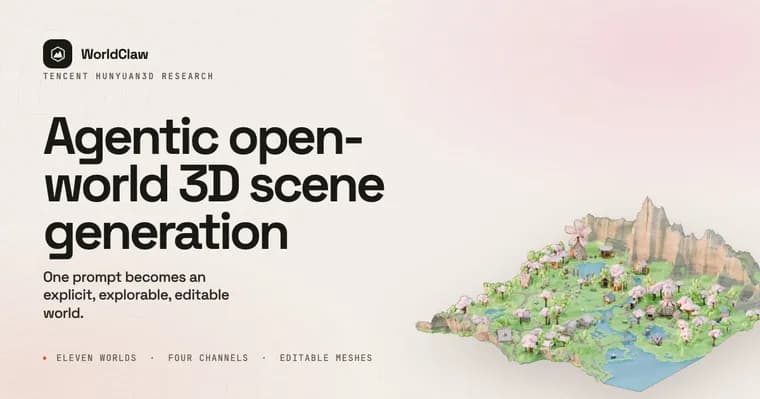 Tencent представила WorldClaw: агентный генератор открытых 3D-миров