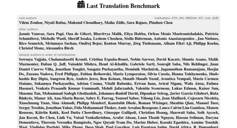 Last Translation Benchmark: тест, который ломает системы машинного перевода