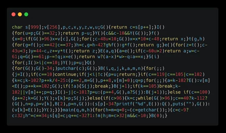 Интерпретатор Python уместился в 1024 байта кода на Си