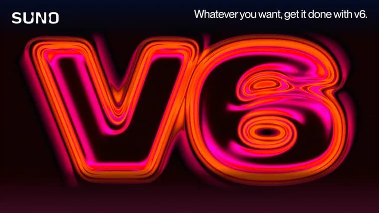 Suno выпустила v6: музыкальные модели с партнёрами Warner, BMG и Believe