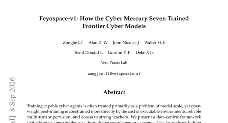 Feyospace-s1 занял 10-е место в официальном рейтинге CyberGym, его обучила независимая команда из семи человек