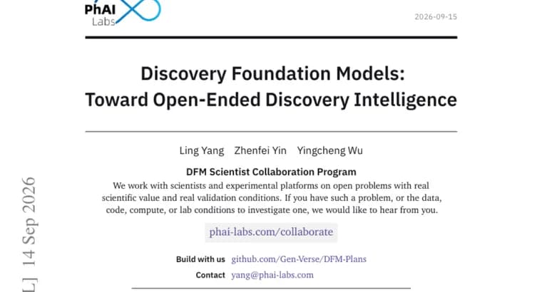 Discovery Foundation Models, ИИ, который учится делать научные открытия