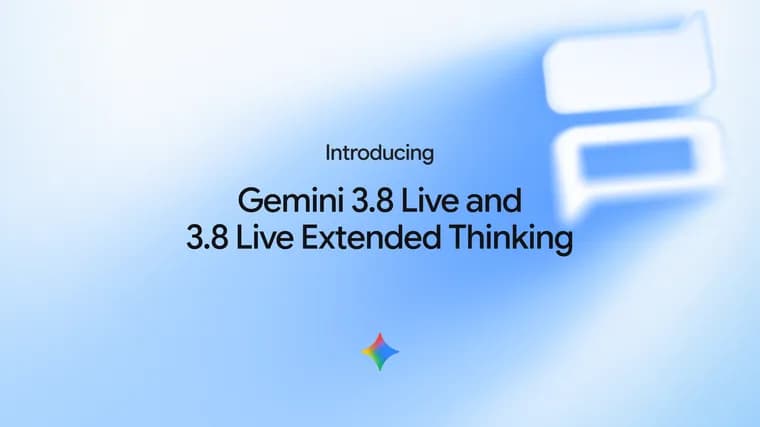 Google выпустила Gemini 3.8 Live, новые голосовые модели с рассуждением, приближённым к реальному времени