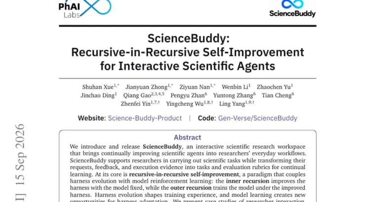 ScienceBuddy, научная платформа с самоулучшающимися ИИ-агентами