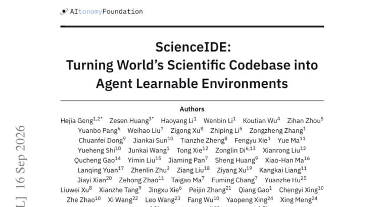ScienceIDE учит ИИ-агентов на научном коде из репозиториев