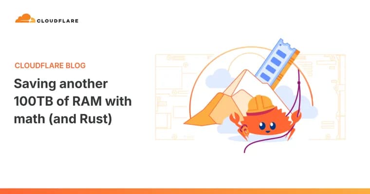 Cloudflare высвободила ещё 100 ТБ RAM с помощью математики