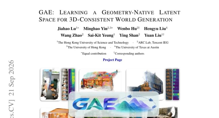 GAE: исследователи представили геометрический латент для 3D-генерации сцен