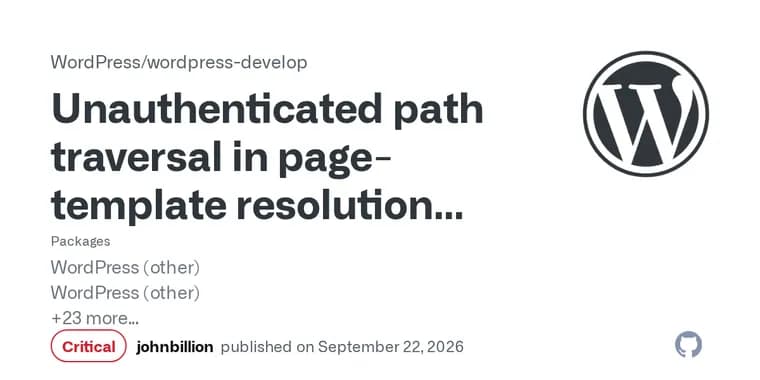 WordPress закрыла уязвимость обхода пути, ведущую к RCE