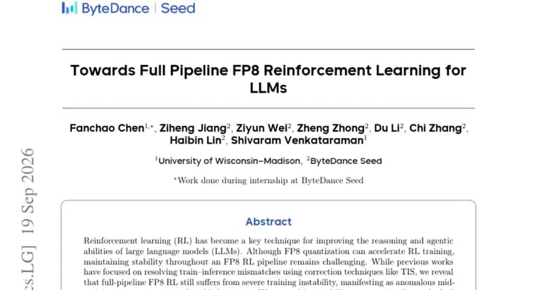 Calibrated Clipping решает проблему нестабильности FP8-обучения LLM с подкреплением