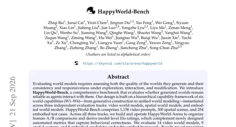 HappyWorld-Bench: новый бенчмарк проверил надёжность моделей мира