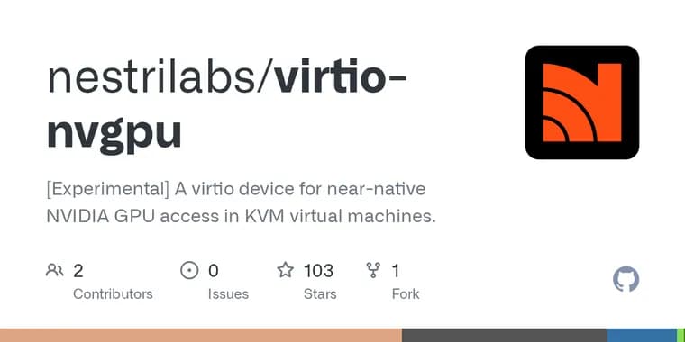 virtio-nvgpu: открытый проект даёт гостевым KVM почти нативный доступ к GPU Nvidia