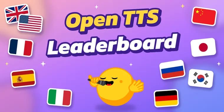 Hugging Face запустила Open TTS Leaderboard: рейтинг открытых моделей озвучки