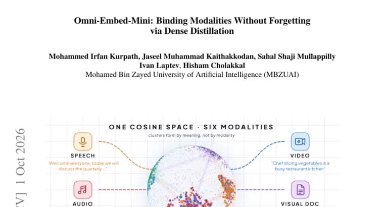 Omni-Embed-Mini: эмбеддинг-модель на 0,9 млрд параметров объединила текст, речь, аудио, изображения и видео