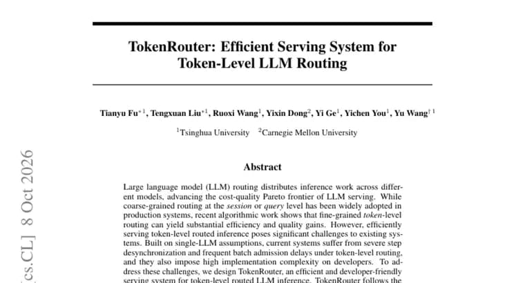 TokenRouter: система для маршрутизации токенов между LLM ускоряет декодирование в 2,01, 64,15 раза