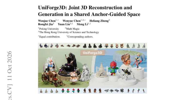 UniForge3D: метод совмещает 3D-реконструкцию и генерацию по снимкам