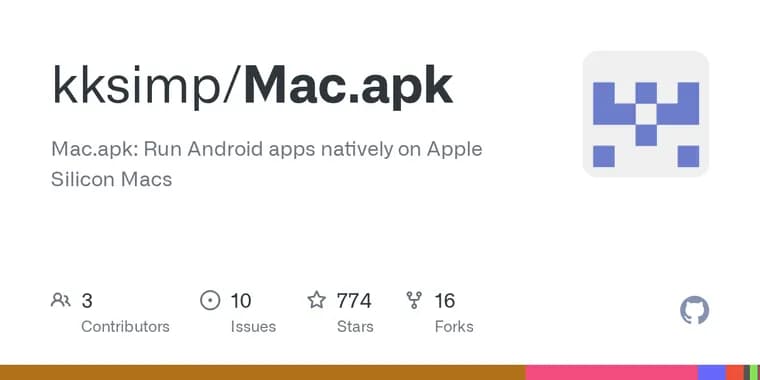 Mac.apk запускает Android-приложения на Mac без эмулятора