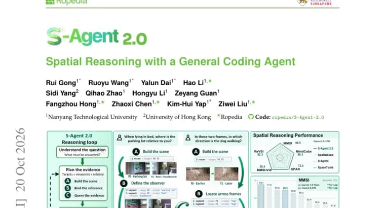 Представлен S-Agent 2.0: кодинг-агент с 3D-инструментами обошёл SpatialClaw