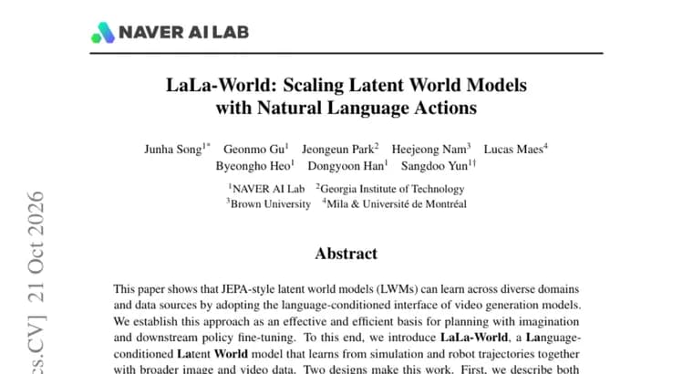 Представлена LaLa-World: модель мира, где действия описаны словами