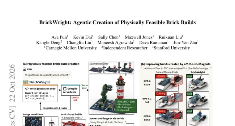 BrickWright: ИИ-агенты строят из LEGO физически собираемые модели