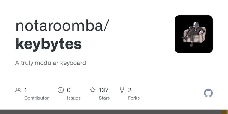 keybytes: на GitHub выложили модульную клавиатуру, где каждая клавиша, своя плата с RISC-V