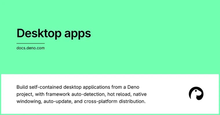 Deno Desktop: десктопные приложения на TypeScript