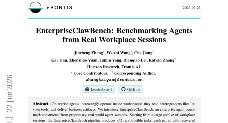 EnterpriseClawBench: бенчмарк для агентов на реальных сессиях из офисной работы