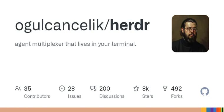 Herdr: мультиплексер ИИ-агентов в вашем терминале