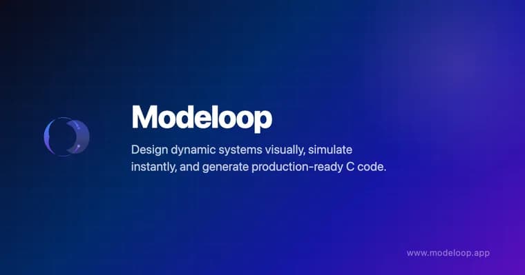 Modeloop: визуальные алгоритмы в код микроконтроллера за секунды