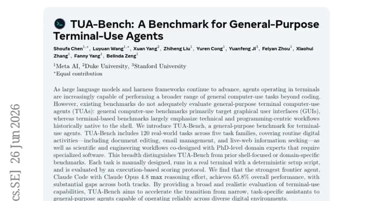 TUA-Bench: первый общего назначения бенчмарк для терминальных агентов