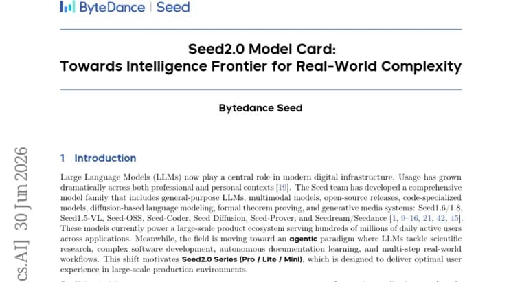 Seed2.0: новая серия моделей Bytedance для сложных задач реального мира