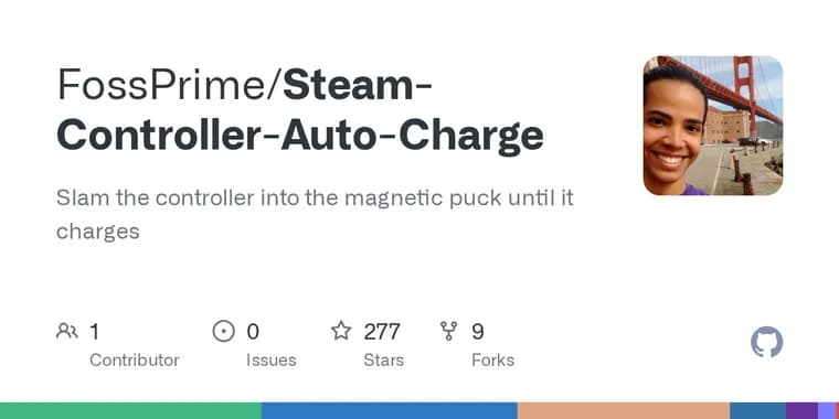 Steam Controller Auto-Charge: автоматическая зарядка контроллера через компьютерное зрение