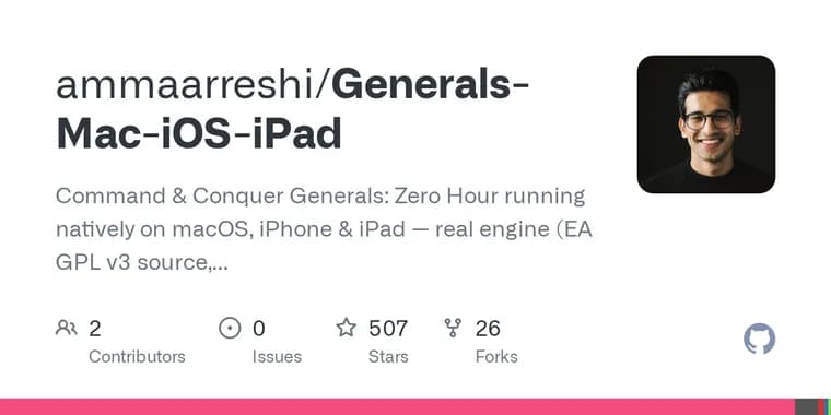 Command and Conquer Generals портирован на macOS, iPhone и iPad нативно, используя Fable