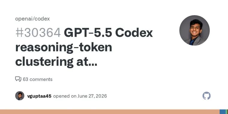 В GPT-5.5 Codex обнаружена аномалия в распределении reasoning-токенов