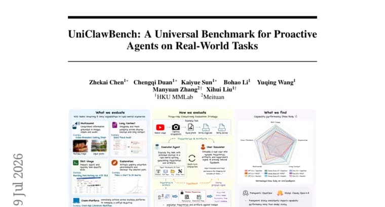 UniClawBench: бенчмарк для оценки проактивных ИИ-агентов в реальных задачах