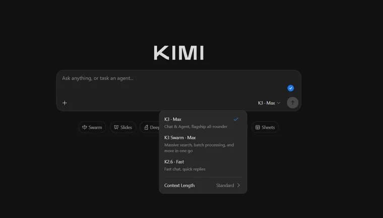 Kimi выпустила открытую модель K3, почти на уровне GPT-5.6 Sol и Fable 5