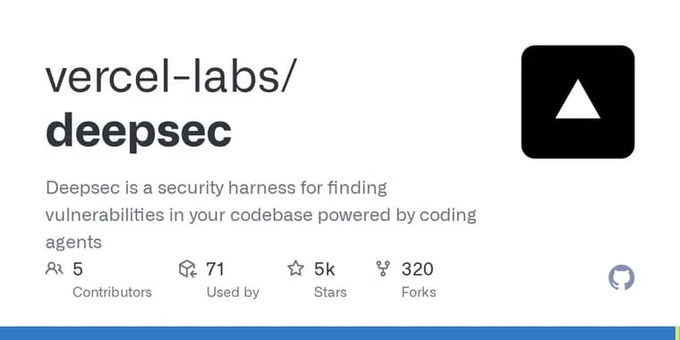 Vercel выпустила агент deepsec, сканер уязвимостей для своей инфраструктуры