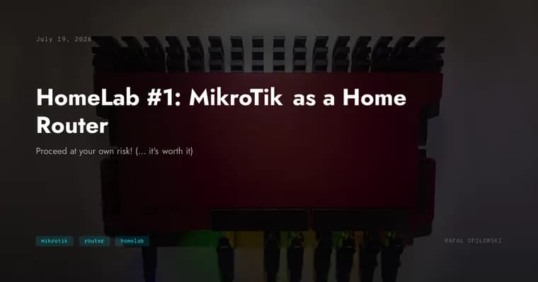 MikroTik как домашний роутер: гайд по настройке homelab с нуля