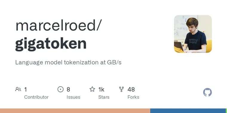 GigaToken ускоряет токенизацию текста для нейросетей в тысячу раз